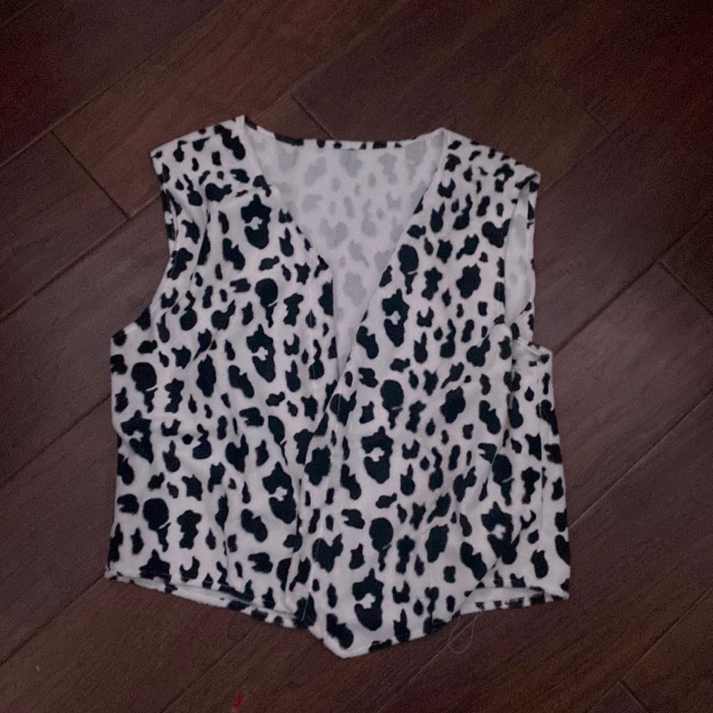 cow print vest